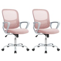 Office Chair, Desk Chair, Managerial Executive Chair, Ergonomic Home Office Desk Chairs, Computer Chair With Comfortable Armrests, Mesh Desk Chairs With Wheels, Mid-Back Task Chair With Lumbar Support