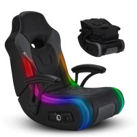 X Rocker G-Force Floor Gaming Chair, Rgb Wired Audio With Subwoofer, Neo Motion, Foldable, Padded Armrest, 5113701, 36.42