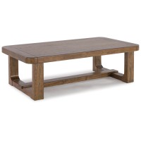 Signature Design by Ashley Cabalynn Traditional Farmhouse Coffee Table, Brown