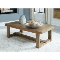 Signature Design by Ashley Cabalynn Traditional Farmhouse Coffee Table, Brown