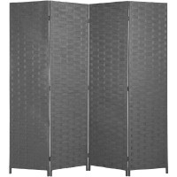 Room Divider Wood Screen Wood Mesh Woven Design Room Screen Divider Folding Portable Partition Screen Screen Wood For Home Offic