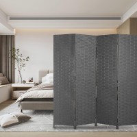 Room Divider Wood Screen Wood Mesh Woven Design Room Screen Divider Folding Portable Partition Screen Screen Wood For Home Offic