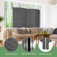 Room Divider Wood Screen Wood Mesh Woven Design Room Screen Divider Folding Portable Partition Screen Screen Wood For Home Offic