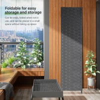 Room Divider Wood Screen Wood Mesh Woven Design Room Screen Divider Folding Portable Partition Screen Screen Wood For Home Offic