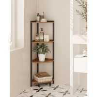 Hzuaneri Corner Shelf Stand Corner Bookshelf Storage Standing Shelf Unit With Metal Frame Plant Stand Corner Bookcase For Li