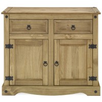 Model COR915 Cottage Series Wood Buffet Sideboard in Corona Brown