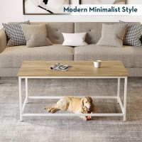 Saygoer Coffee Table Simple Modern Coffee Tables Open Design Rectangular Minimalist Center Table For Living Room Home Office Ea