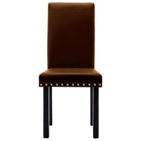 Bussandri Exclusive - Dining Chairs 4 Pcs Pvc Brown