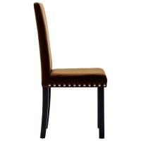 Bussandri Exclusive - Dining Chairs 4 Pcs Pvc Brown