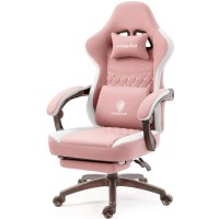 Dowinx Gaming Chair Breathable Fabric Computer Chair With Pocket Spring Cushion Comfortable Office Chair With Gel Pad And Stora