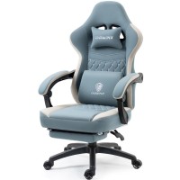 Dowinx Gaming Chair Breathable Fabric Computer Chair With Pocket Spring Cushion Comfortable Office Chair With Gel Pad And Stora