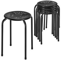 Giantex Stackable Stools Set Of 6, No Assembly 17.5