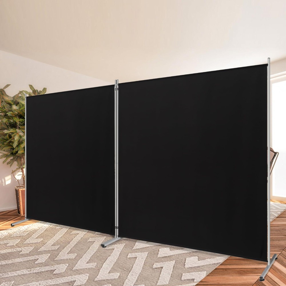 Rantila 2 Large Panels Room Divider,Portable Office Divider,Convenient Movable,Folding Partition Privacy Screen For Bedroom,Dining Room, Study,142