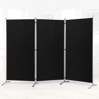 Rantila 3 Panel Privacy Screen 6 Ft Tall Folding Privacy Screen Room Dividers Freestanding Room Partition Wall Dividers 102