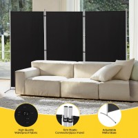 Rantila 3 Panel Privacy Screen 6 Ft Tall Folding Privacy Screen Room Dividers Freestanding Room Partition Wall Dividers 102