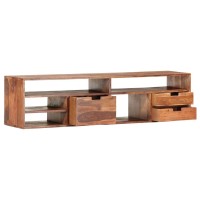 Bussandri Exclusive - Tv Cabinet 140X30X35Cm Solid Sheesham Wood