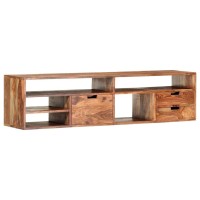 Bussandri Exclusive - Tv Cabinet 140X30X35Cm Solid Sheesham Wood