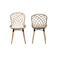 Baxton Studio Sabelle Modern Bohemian Dining Chair