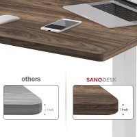 Sanodesk Wholepiece Particle Board Table Top For Standing Desk And Home Office Desk Diy 48X30X1 Inch Walnut Veneers Desk Top