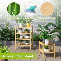 Bmosu 2Tier Bamboo Small Shoe Rack Premium Stackable Shoe Shelf Storage Organizer For Hallway Closet Living Room Entryway Organ