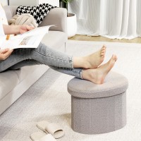 B Fsobeiialeo Storage Ottoman Cube Heart Shaped Ottomans With Storage Foot Stool Footrest For Lving Room Boucle Ottoman Seat F