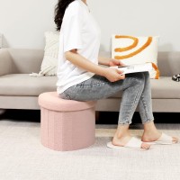 B Fsobeiialeo Storage Ottoman Cube Heart Shaped Ottomans With Storage Foot Stool Footrest For Lving Room Boucle Ottoman Seat F