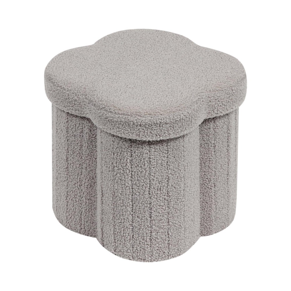 B Fsobeiialeo Storage Ottoman Cube Flowers Shaped Ottomans With Storage Foot Stool Footrest For Lving Room Boucle Ottoman Seat