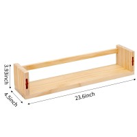 Fixwal Nursery Book Shelves 236 Inch Floating Bookshelves For Wall Set Of 3 Baby Nursery Decor Solid Wood Wall Mounted Shelv