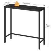 Hoobro Narrow Console Table 295 Small Entryway Table Thin Sofa Table Side Table Display Table For Hallway Bedroom Livi