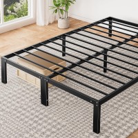 Sweetcrispy Full Bed Frame - 14 Inch Metal Platform Bed Frames For Full Size With Storage Space Under Frame, Sturdy Steel Slat Support, No Box Spring Needed