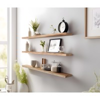 Hxswy 48 Inch Rustic Floating Shelves For Wall Decor Farmhouse Wood Wall Shelf For Bathroom Kitchen Bedroom Living Room Set Of 4