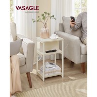 Vasagle Side Table With Charging Station 3Tier End Table With Usb Ports And Outlets Nightstand For Living Room Bedroom 118