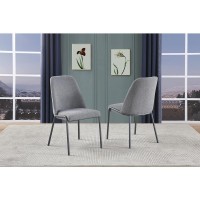 Dark Gray polar fleece chairs SET OF 2