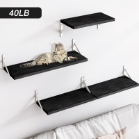 Ygeomer Floating Shelves For Wall Black Wall Shelves Different Sizes Wall Mounted Wood Shelf For Living Room Bathroom Bedroo