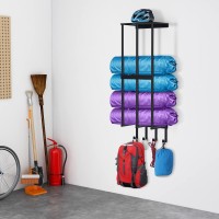 Camping Chair Wall Storage For Garage Metal Camping Chair Storage Rack Wall Holder Floating Shelf 4 Hooks Stainless Steel B