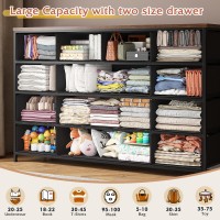 Enhomee Dresser With 13 Drawers Dresser Tv Stand For 55 Tv Long Dresser For Bedroom Large Dressers Chest Of Drawers For Bed