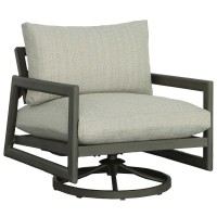 Progressive Furniture I752-Ch/Sf/Sw Gray Sunset Aluminum Outdoor Seating Set