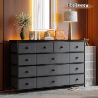 Enhomee Dresser Tv Stand For 55 Tv With 13 Drawers Wide Dresser For Bedroom Large Dressers Chest Of Drawers For Bedroom Li