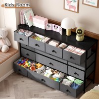 Enhomee Dresser Tv Stand For 55 Tv With 13 Drawers Wide Dresser For Bedroom Large Dressers Chest Of Drawers For Bedroom Li