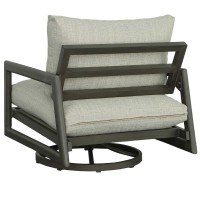 Progressive Furniture I752-Sw Gray Sunset Aluminum Outdoor Swivel Chair