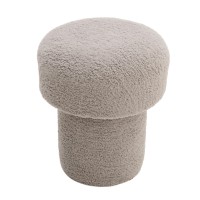 Dekorist Mushroom Pouf, Bean Bag Pouffe Home Decor Extra Seating Floor Cushion, Comfortable Mushroom Foot Rests For Living Room, Bedroom, Indoor, 40X40X42H Cm, Gray