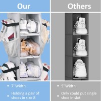 Sleeping Lamb 8 Shelves Hanging Shoe Rack Hanger Narrow Hanging Shoe Organizer For Closet Storage Clothes Gloves Bags With 8