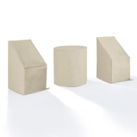 3Pc Outdoor Bistro Furniture Cover Set