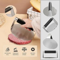 Epparn Smash Burger Press With Anti-Scald Handle  Stainless Steel Burger Smasher  Hamburger Press For Griddle  Bacon Press  Grill Press  Ground Beef Patty Press