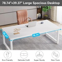 Tribesigns Modern Computer Desk 787 X 394 Inch X Large Executive Office Desk Computer Table Study Writing Desk Workstation Fo