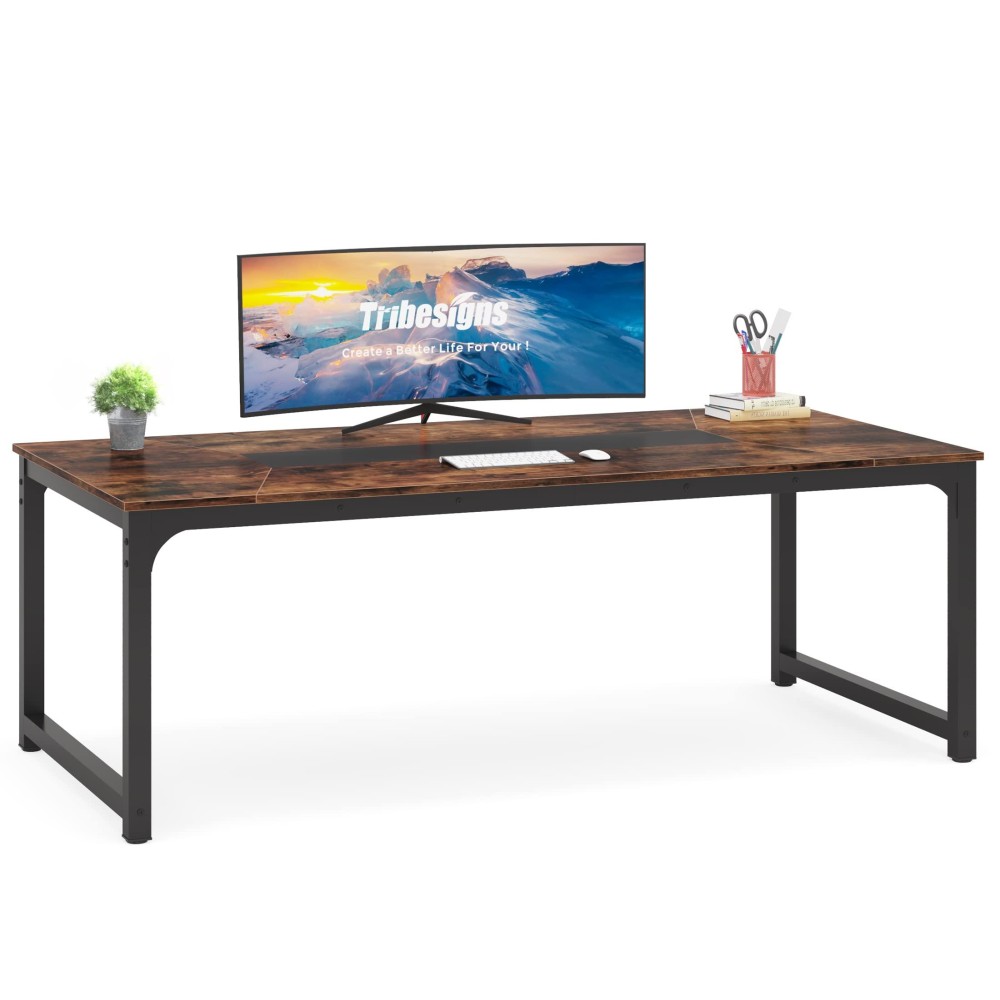 Tribesigns Modern Computer Desk 787 X 394 Inch X Large Executive Office Desk Computer Table Study Writing Desk Workstation Fo