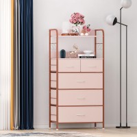 Jojoka Dresser For Bedroom With 5 Drawers Dressers Chests Of Drawers For Hallway Entryway Storage Organizer Unit With Fabri