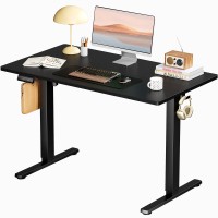 Smug Standing Desk Adjustable Height Electric Sit Stand Up Down Computer Table 40X24 Inch Ergonomic Rising Desks For Work Offi