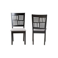 Baxton Studio Deanna Wood 2Piece Dining Chair Set