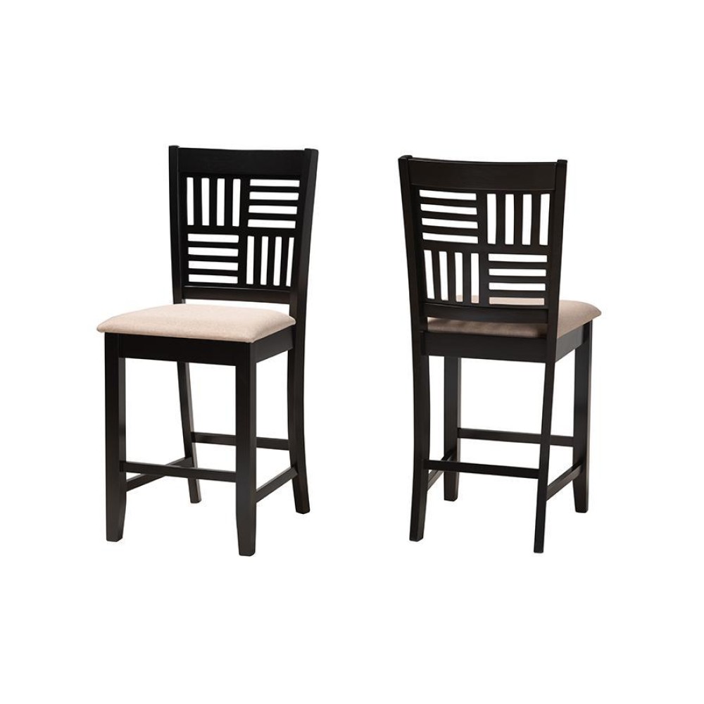 Baxton Studio Deanna 2Piece Counter Stool Set